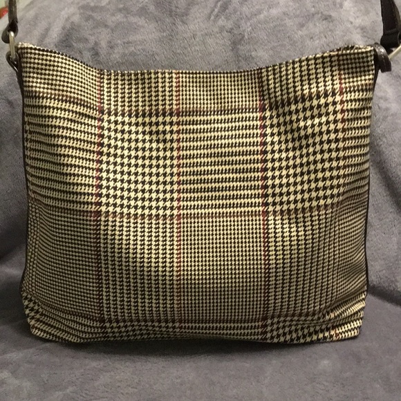 NEVER USED Chaps Classic Chic Plaid Bag Checkered - Picture 7 of 15